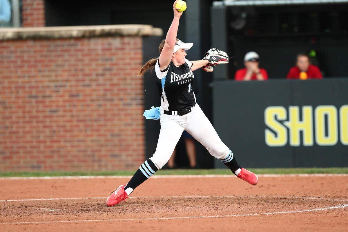 Eisenhower senior pitcher Allyson Montgomery.
