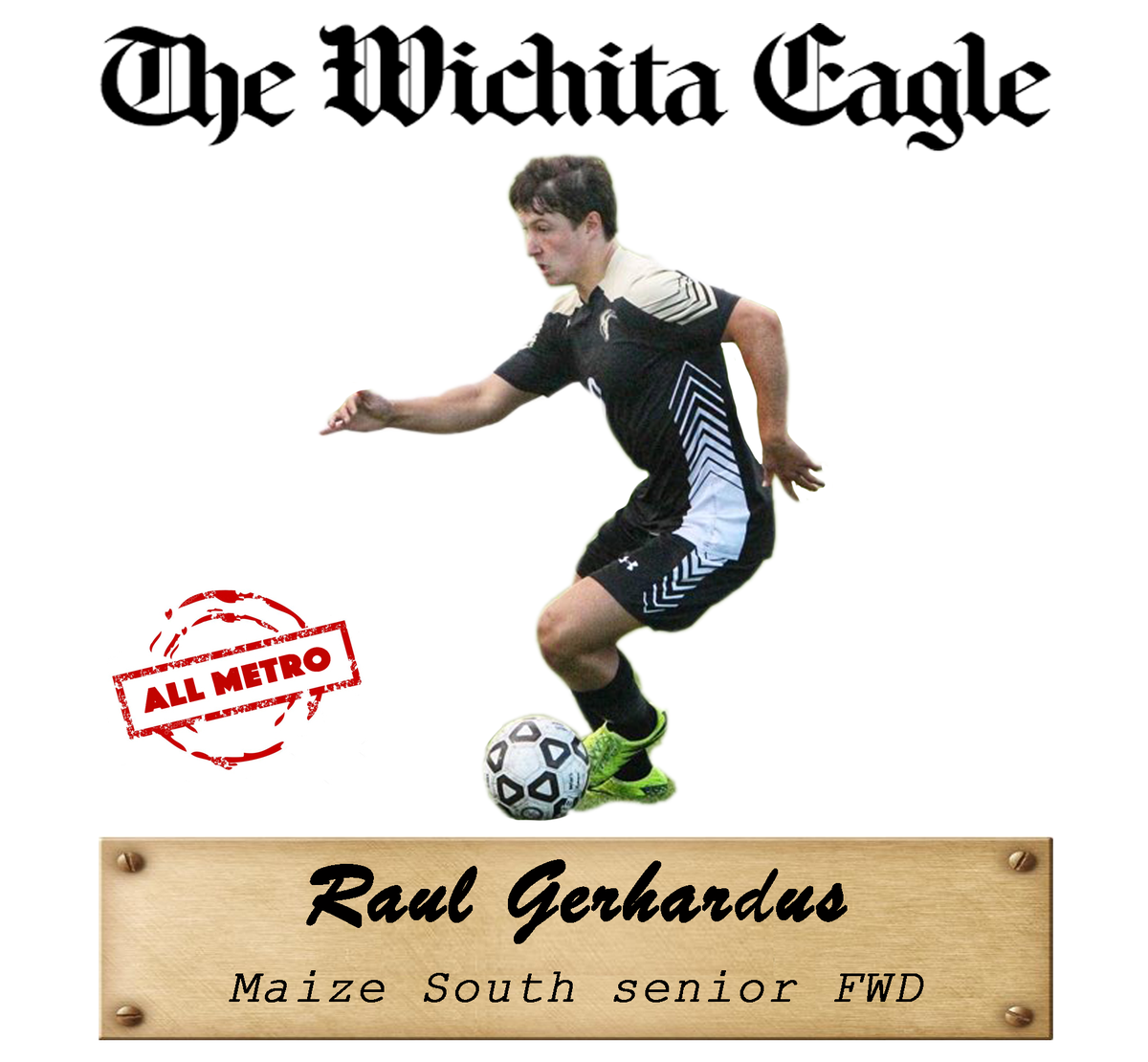 Maize South senior forward Raul Gerhardus