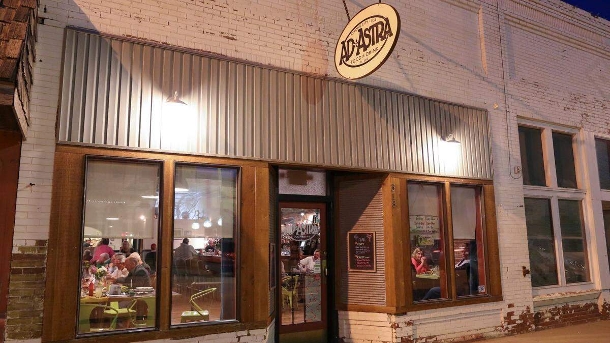 Ad Astra in Strong City is only open three days a week and reservations are recommended.