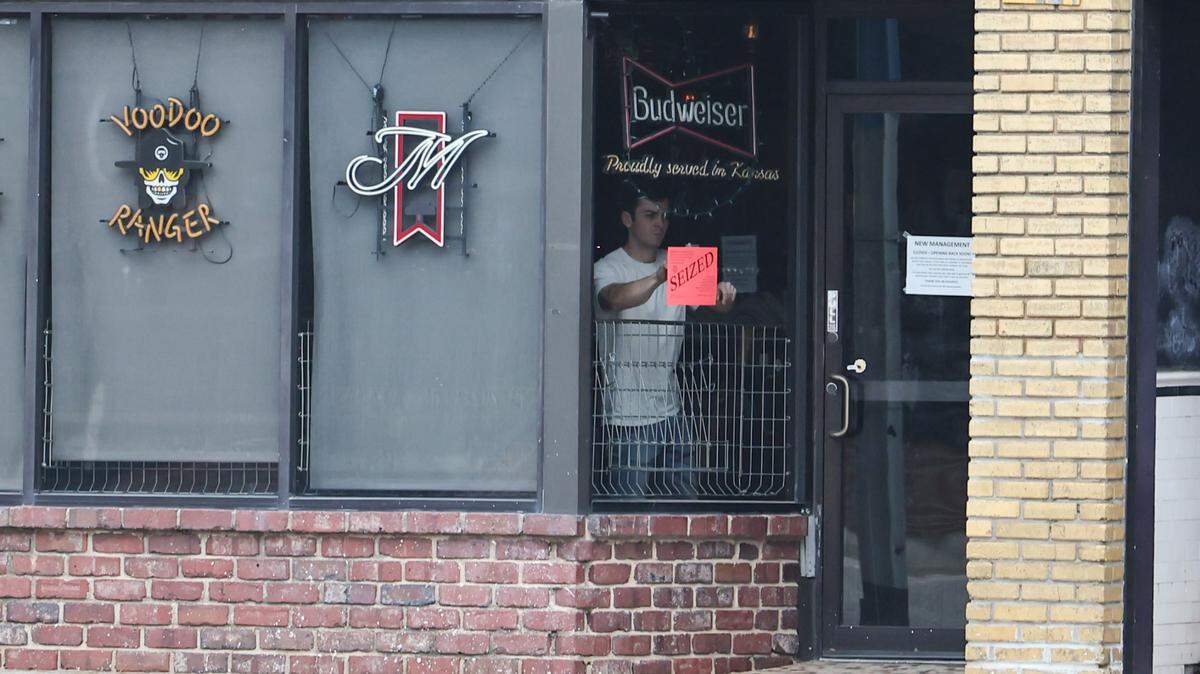 Signs were posted in the windows of longtime Wichita restaurant The Anchor on Wednesday morning indicating that it has been seized by the state of Kansas for nonpayment of taxes.