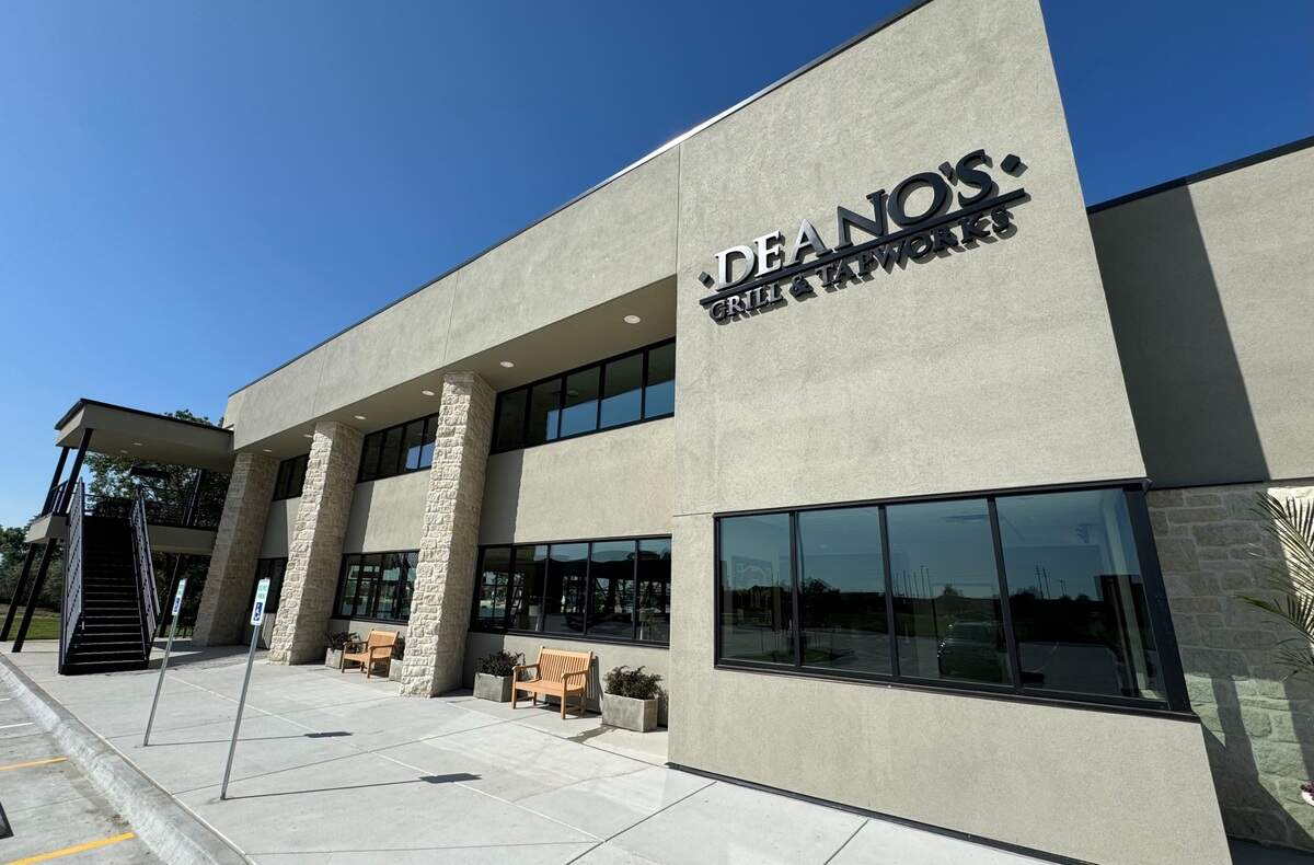 The new Deano’s has two stories and two patios, one of which can be rented out for private parties.