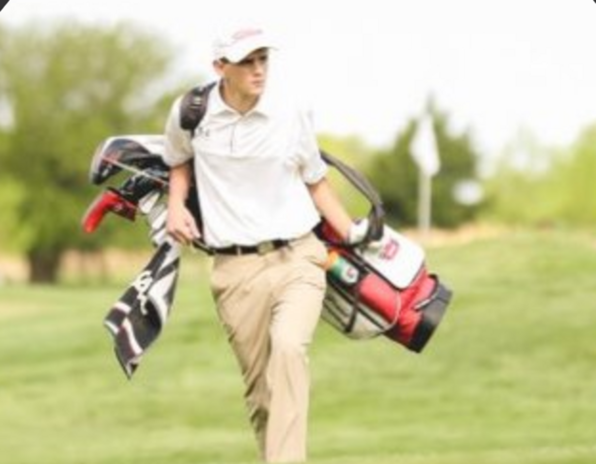 Hesston junior Grant Brenneman won the Class 3A boys golf state championship Monday at Spring Creek Golf Course in Sabetha.
