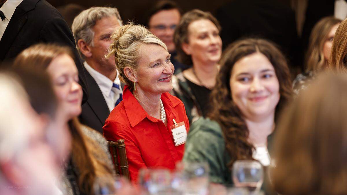 Elyce Arons at the Kansan of the Year award ceremony.