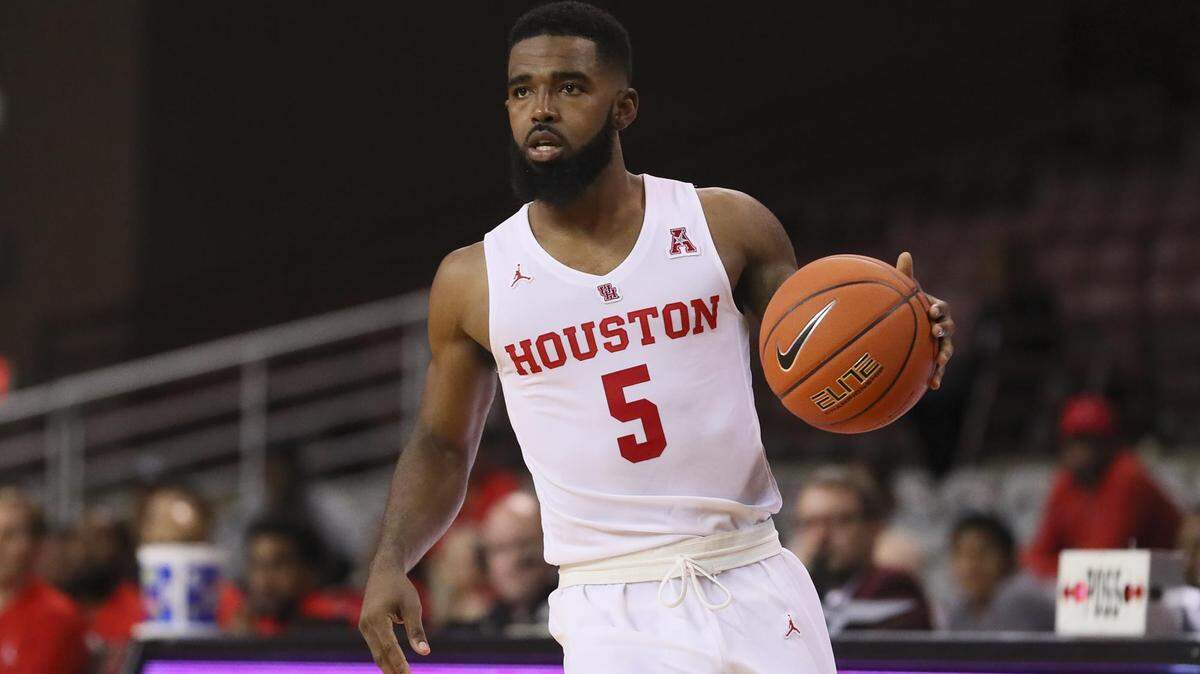 Houston senior guard Corey Davis is Taylor Eldridge’s pick to be the 2019 American Athletic Conference Player of the Year. Eldridge also picks the Cougars to win the conference title.