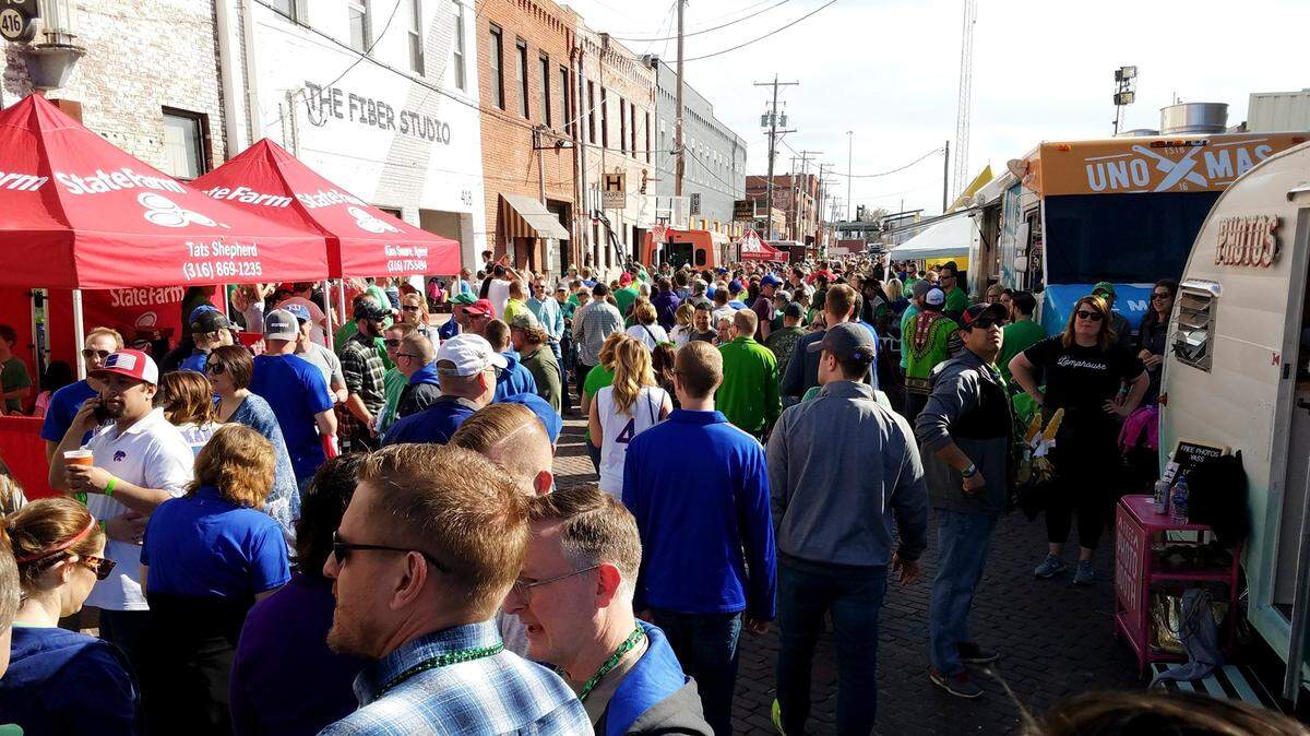 A block party along Commerce Street was one of the popular parties that happened around the NCAA Tournament at Intrust Bank Arena in 2018. There are even more festivities planned this year.