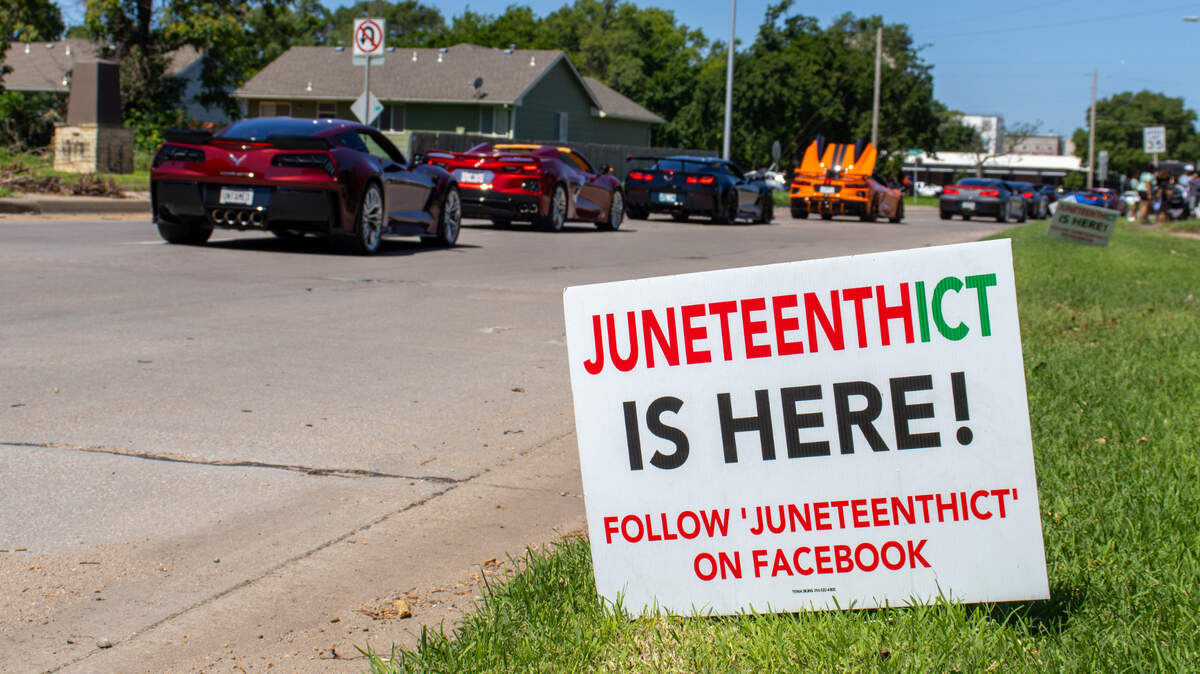 A parade of unique cars rolls down 13th during the Juneteenth ICT Parade in 2025. The parade returns this year.