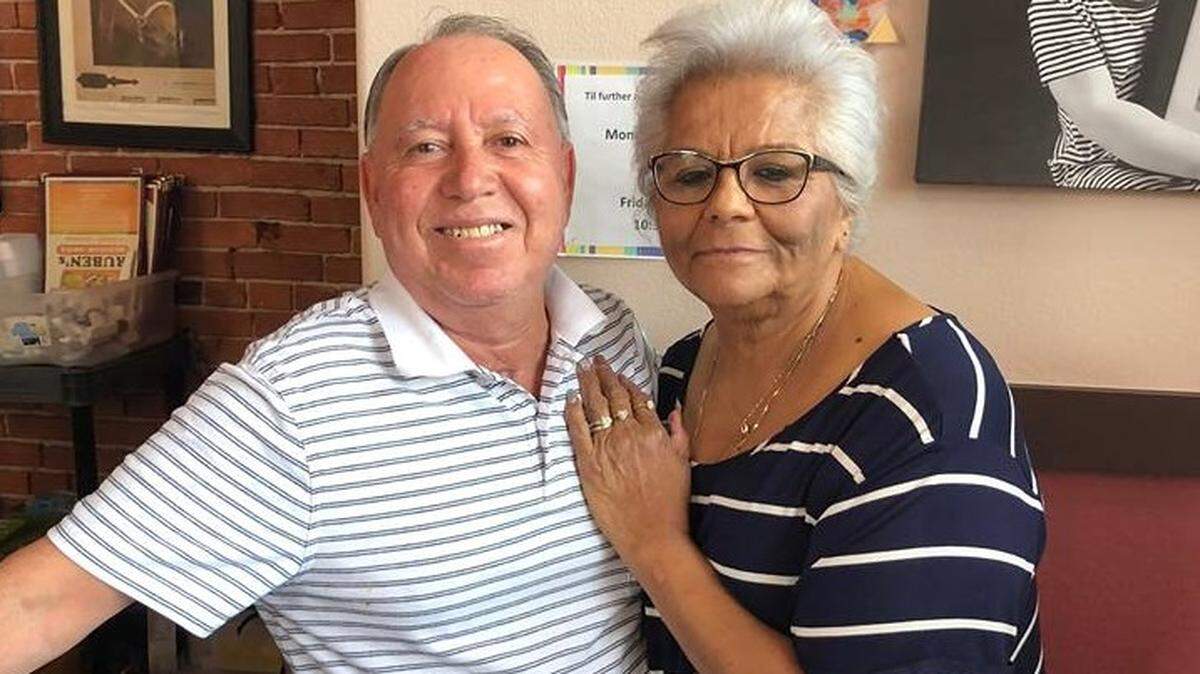 Ruben Acosta, left, and his wife, Anita, want to thank Wichita for their support with two days of half-price food.