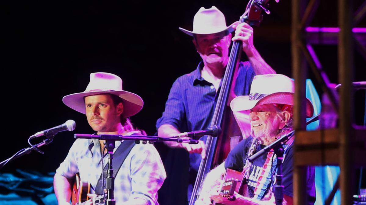 Country music legend Willie Nelson performed at the Wichita River Festival to an estimated crowd of more than 50,000.