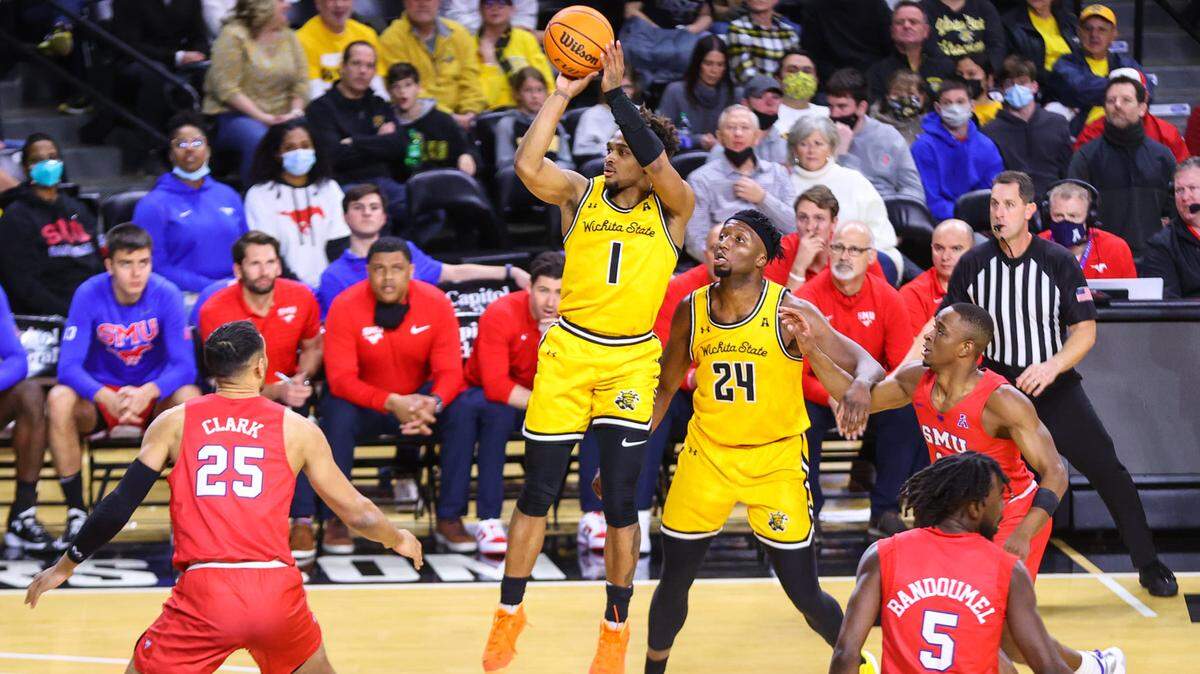 Wichita State’s Tyson Etienne will look to continue his hot shooting ways at Koch Arena in a Saturday game against South Florida.