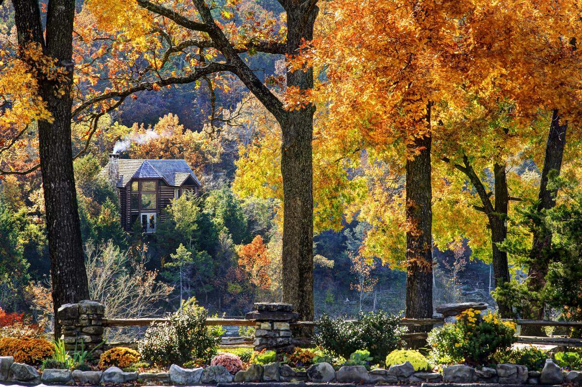 The Big Cedar Lodge in Branson, Missouri, is part of a 4,600-acre lakeside retreat created by Bass Pro Shops founder Johnny Morris.