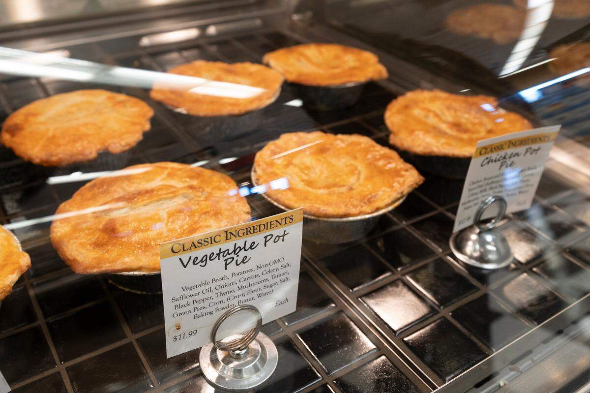 GreenAcres Market makes 600 pot pies from scratch per week that it sells at its stores.