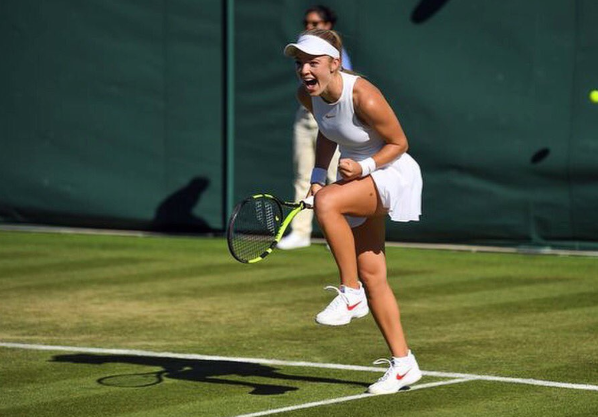 Wichita resident Katie Swan, 19, won her first-round match at Wimbledon last week.