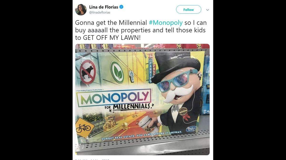 Hasbro’s Monopoly for Millennials Board Game has offended some millennials. Others of that generation find it hilarious.