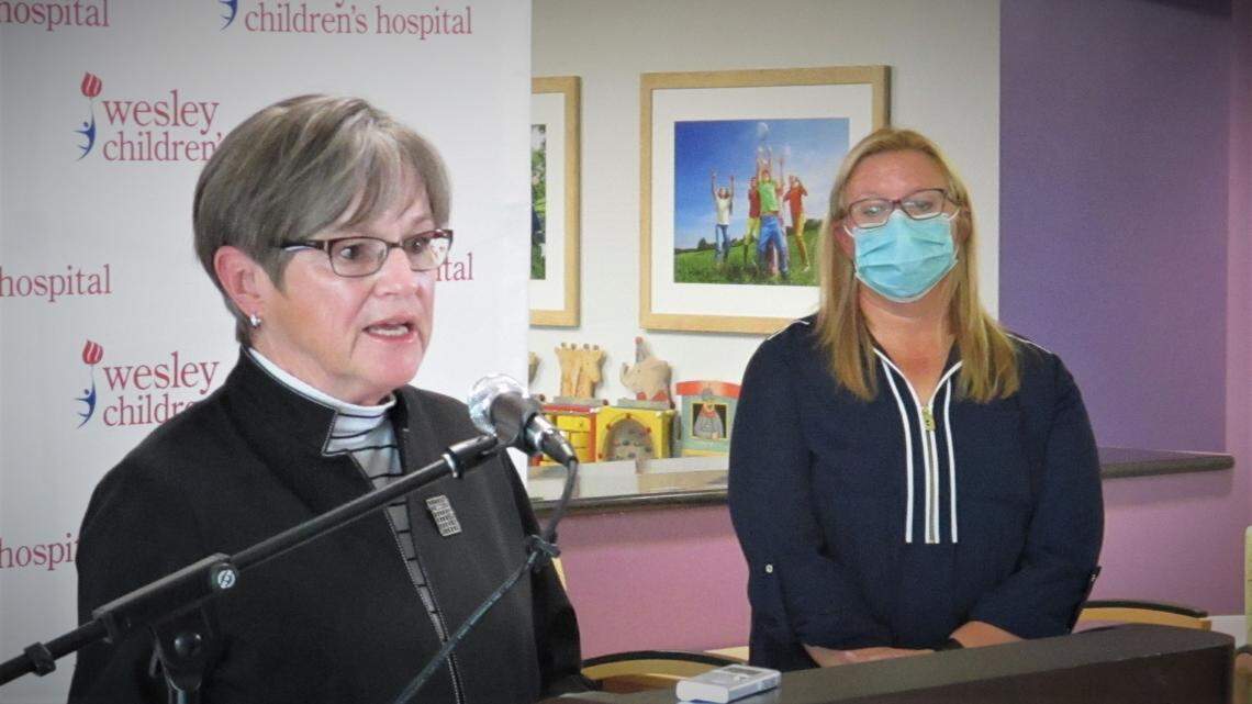 Gov. Laura Kelly answers COVID questions Wednesday with Dr. Stephanie Kuhlmann of University of Kansas Medical School Wichita