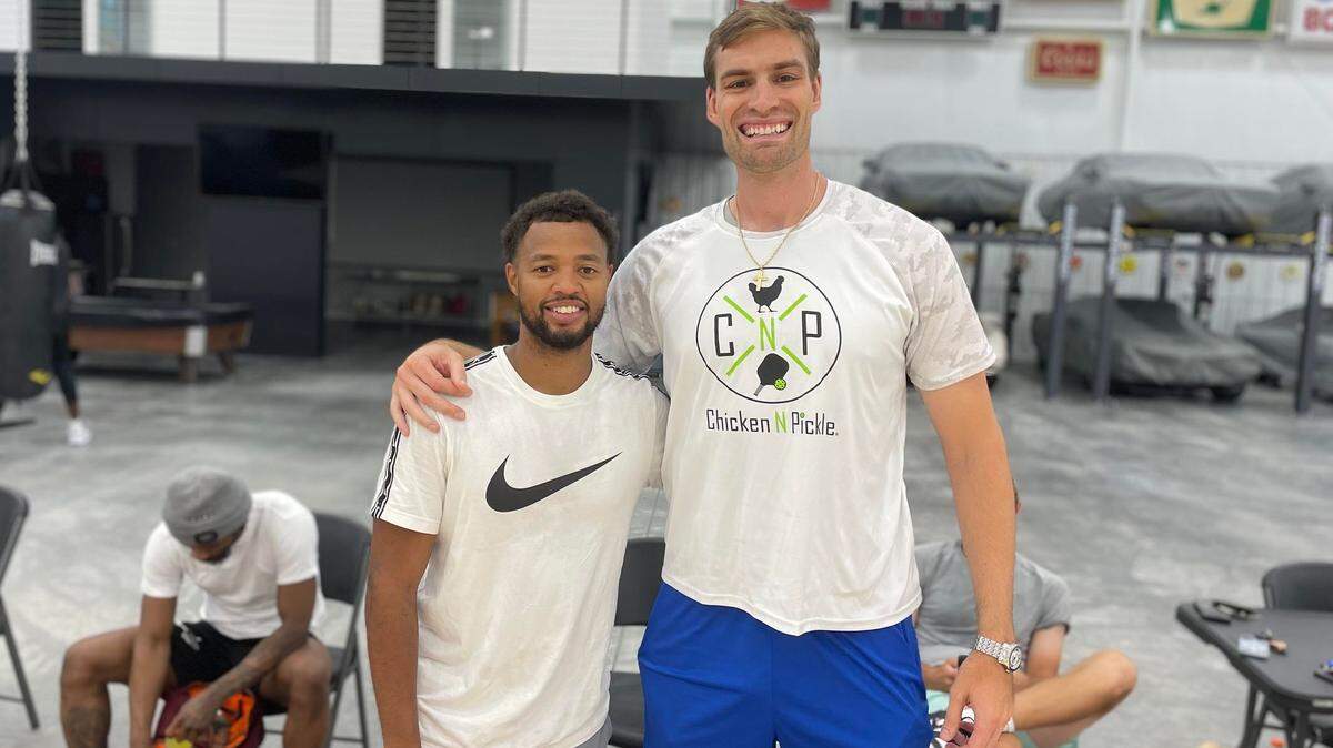 Former Wichita State teammates Clevin Hannah and Garrett Stutz have developed an unlikely friendship, which has only been strengthened as coaches on the AfterShocks.