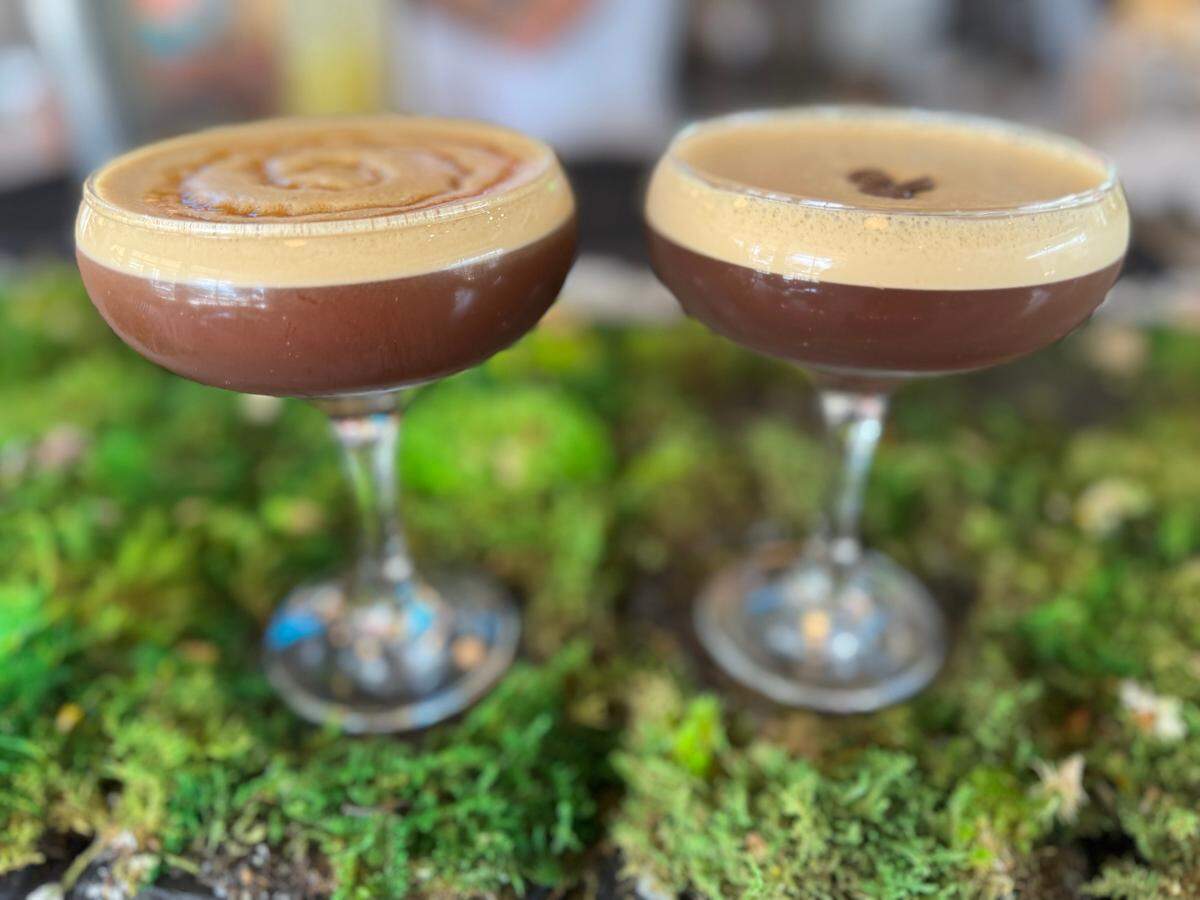 Grow Plant Bar in downtown Wichita is serving two types of espresso martinis: the classic, right, and the dirty chai.