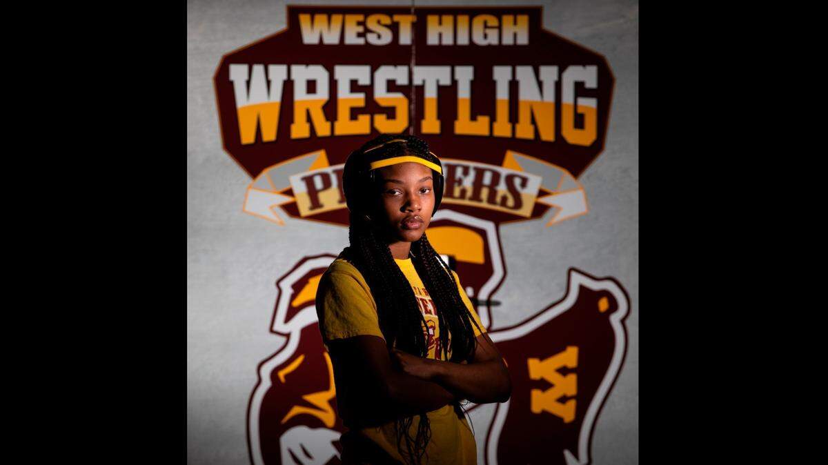 Wichita West senior Ryasia McDougle is undefeated this season and the No. 1-ranked wrestler in her weight class in Kansas. She hopes to be the face of girls wrestling in the City League.