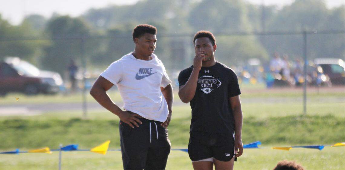 Wichita Northwest’s Marcus Hicks and Campus’ Quinton Hicks