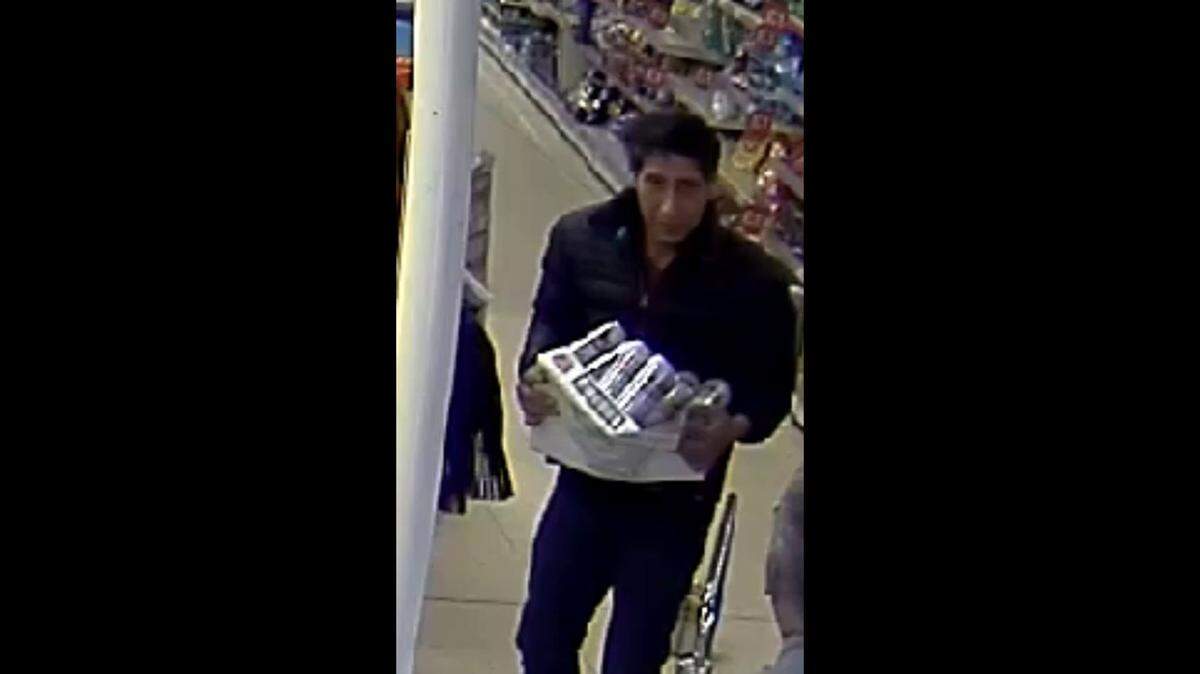 Blackpool Police in England want to know talk to this man after a beer theft at a restaurant. David Shwimmer of ‘Friends’ swears it wasn’t him.