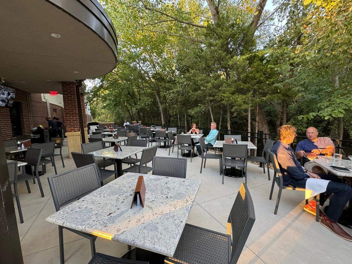 Morrie Sheets extended the patio at Sheet’s Creek.