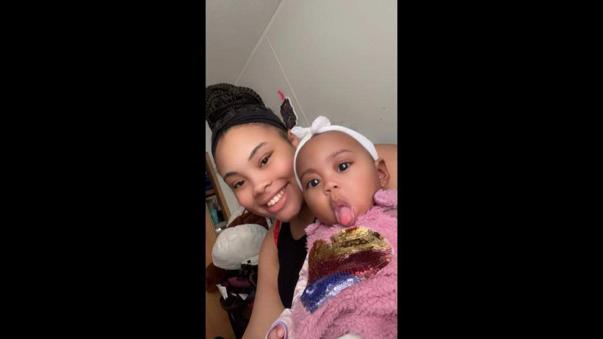 La’tionna Johnson, 19, of Wichita, pictured with her 6-month-old daughter, was on life support following a shooting shortly after 11 p.m. May 20, 2023, in an Old Town parking lot. She later died.
