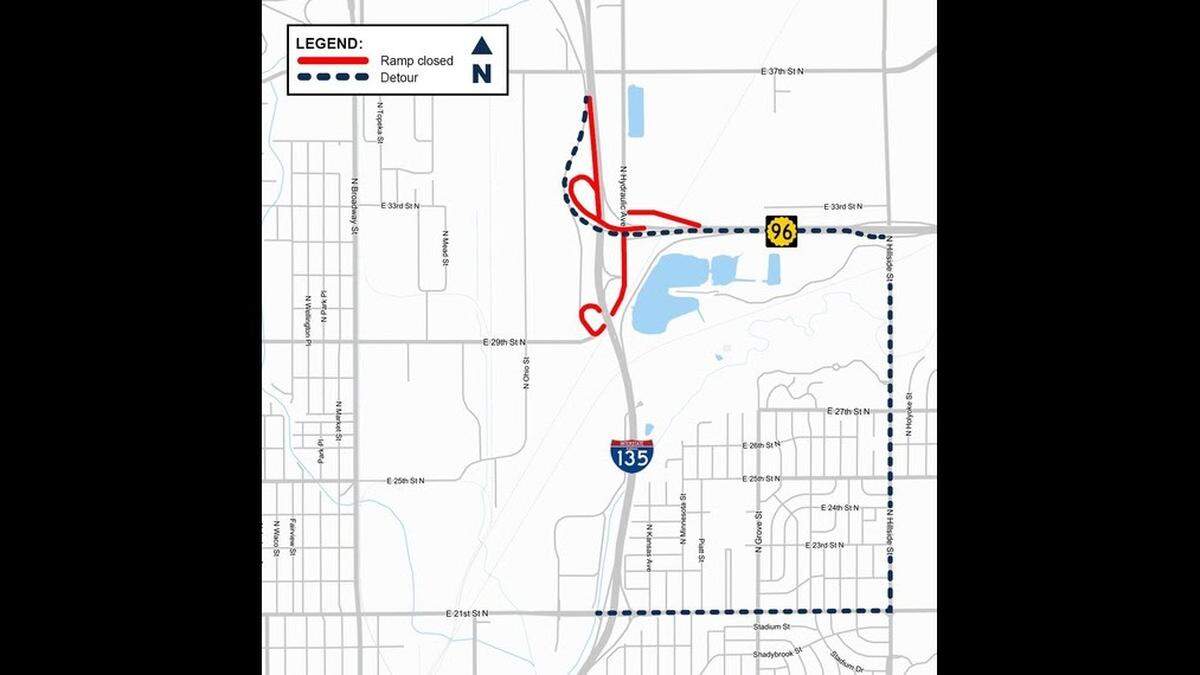 A look at highway closures in Wichita on Saturday and Sunday.