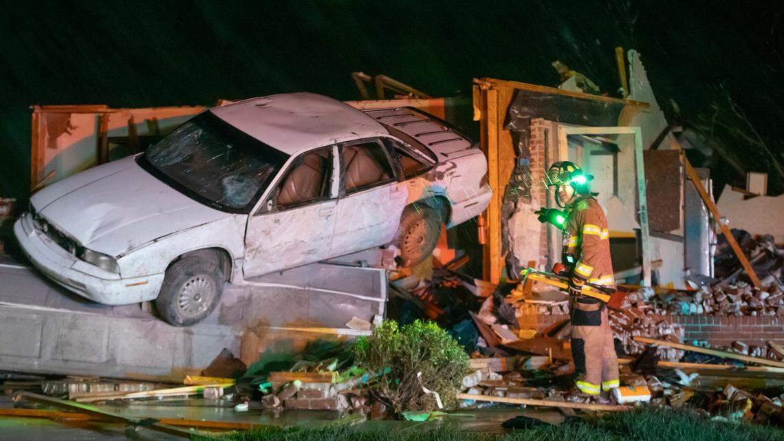 First images of damage from tornado in Andover, Kansas