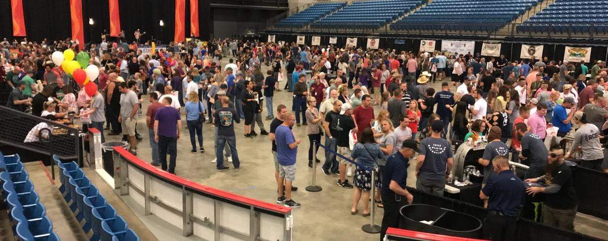 The Air Capital Bacon, Bourbon & Brews Festival always draws hungry crowds to Hartman Arena in Park City.