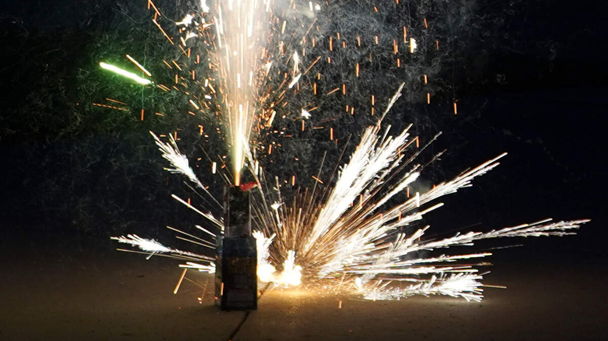 Fireworks bought and shot off in the city of Wichita on July 4, 2021.