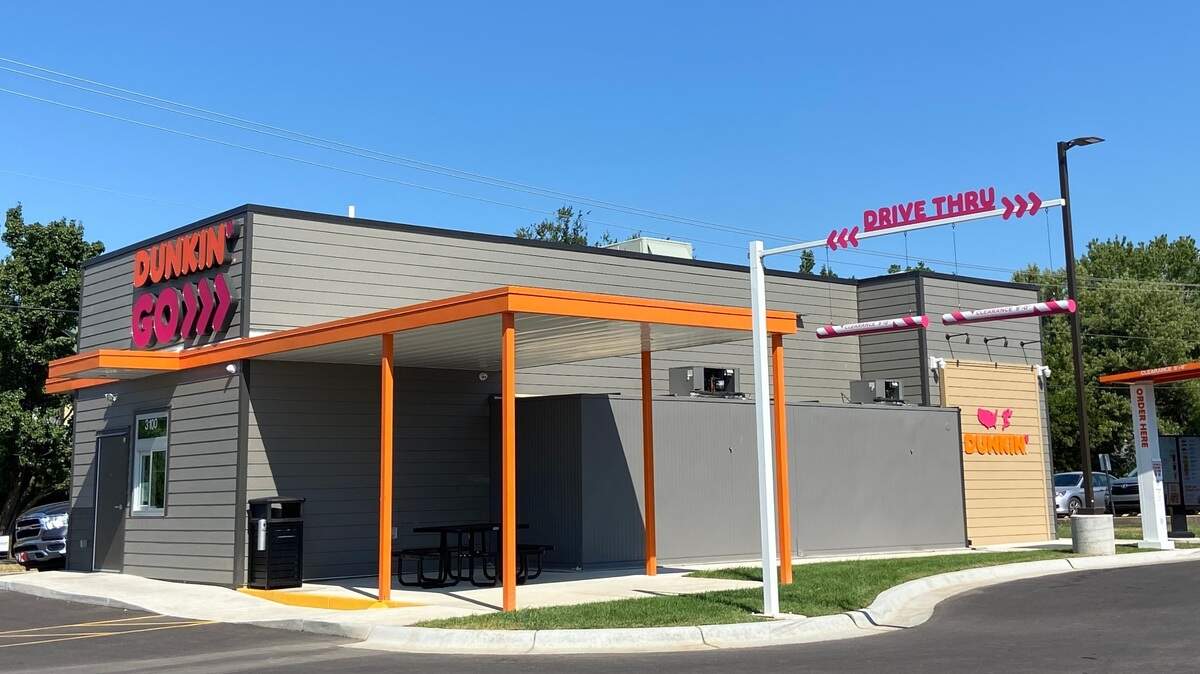 Wichita’s newest Dunkin’ store at Central and Hillside has the full Dunkin’ menu and two drive-through lanes but no dine-in service.