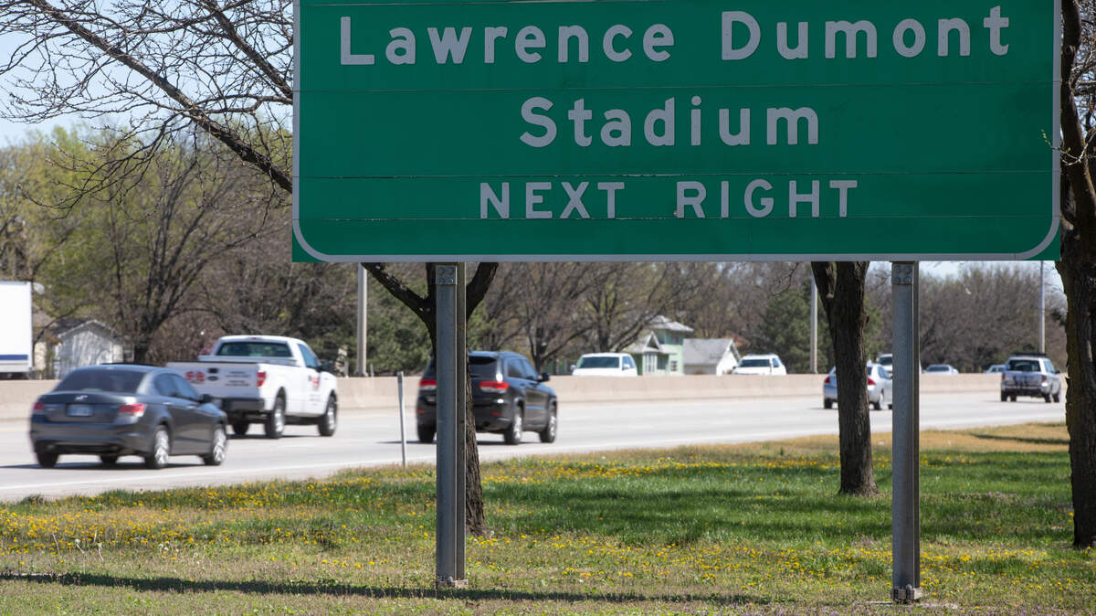 Going to the inaugural baseball game at Riverfront Stadium Saturday? You’ll have to follow signs to the former Lawrence-Dumont Stadium. Despite two years of requests from the Wichita Wind Surge, the new stadium’s signs still aren’t up.