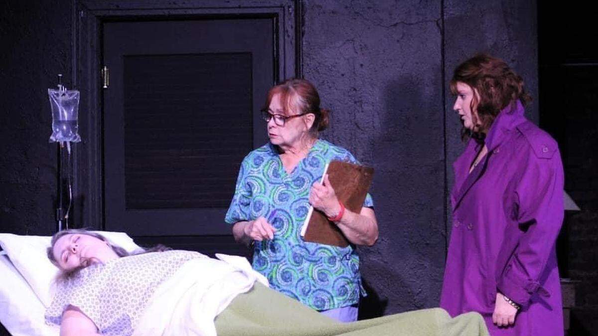 Jessica Heidrick, Mary Lou Phipps-Winfrey and Claire Wehry star in “Stop Kiss” at the Wichita Community Theatre.