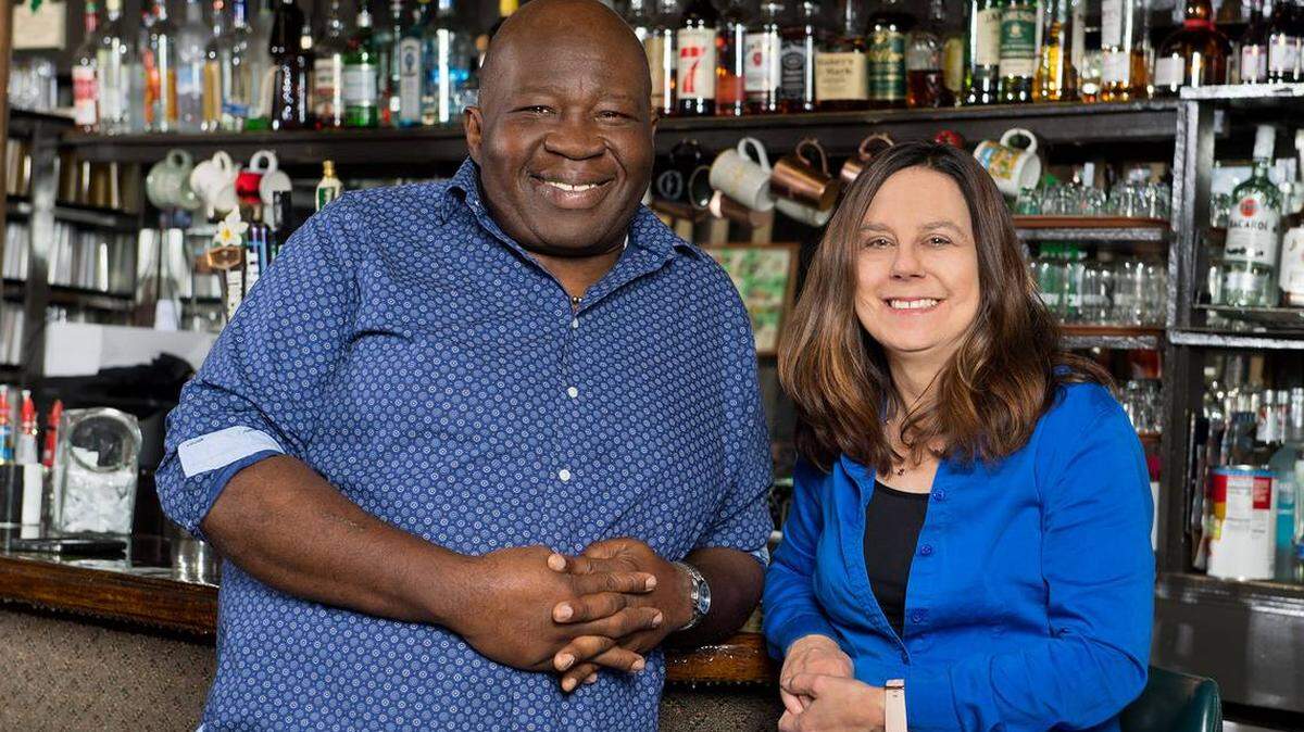 Uche Onwugbufor, left, and business partner Tracy Rutledge are opening yet another new Artichoke Sandwichbar, this time just for employees of Spirit AeroSystems.