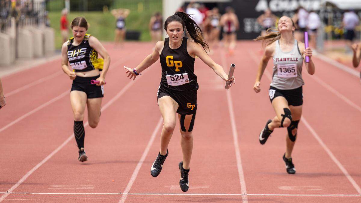 Garden Plain runners won the 2A 4x100 meter relay on Saturday during the Kansas track and field championships at Cessna Stadium.