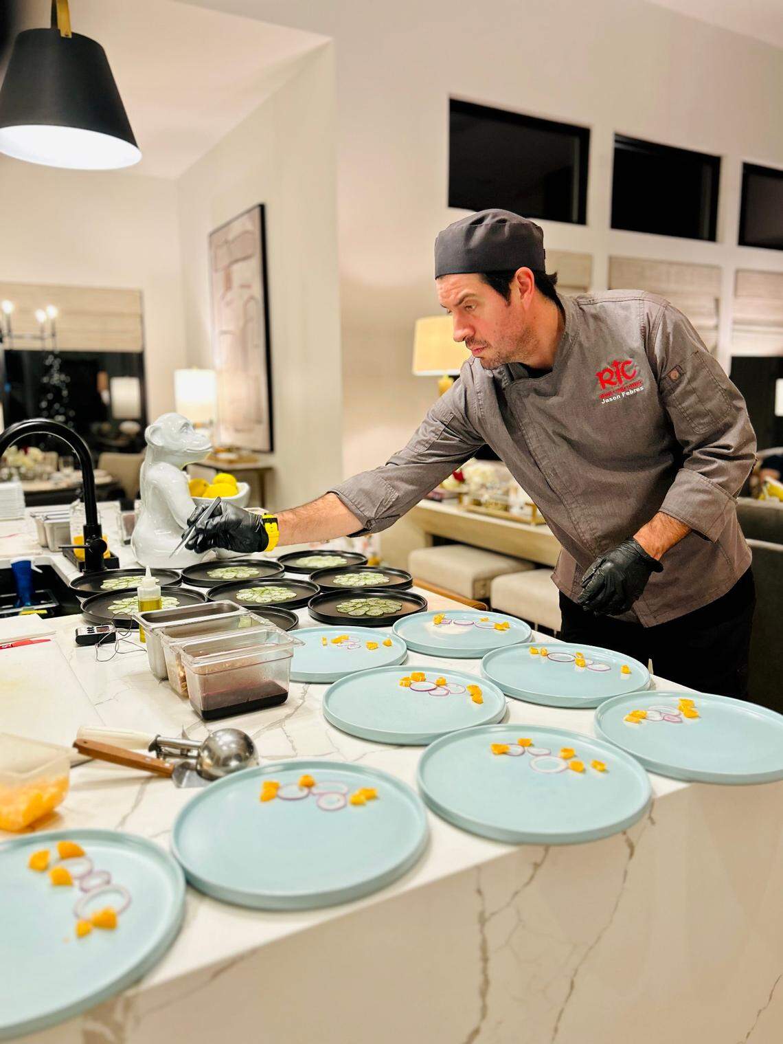 Chef Jason Febres offers cooking classes at his catering business’s home base in Valley Center.