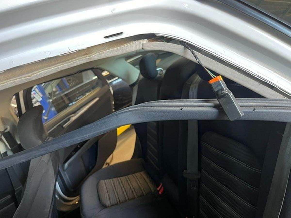 This photo shows an airbag simulator device like one that was discovered on a car sold by CarNation, 1301 E. Lincoln, in Wichita. Authorities say the device hides the fact that airbags in a vehicle have been deployed.