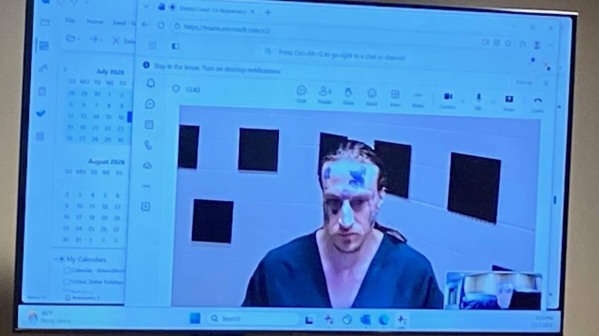 Wesley M. Roberts appeared via video Friday in Sedgwick County District Court in Wichita. Roberts was charged with three felonies and a misdemeanor in connection with a July 9 shooting in Wichita.