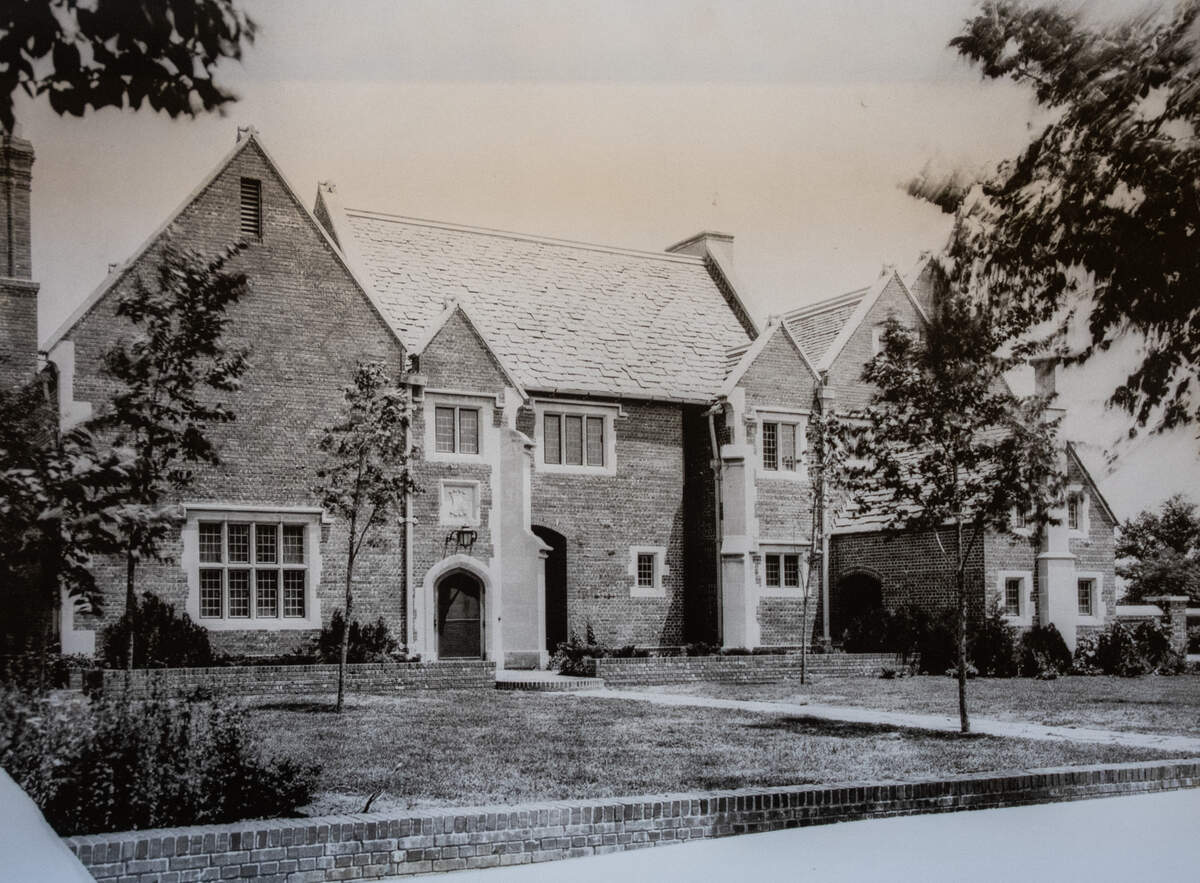 An early photo of The Clapp Manor in College Hill