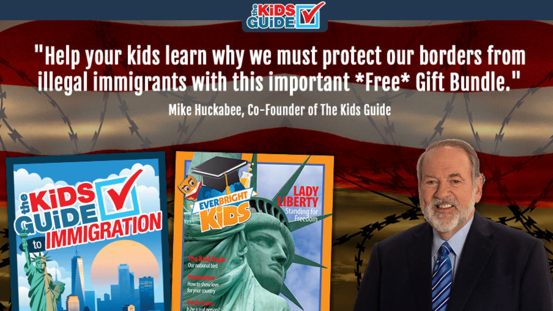 Mike Huckabee’s new children’s book, now with razor wire and a handcuffed Hispanic | Opinion