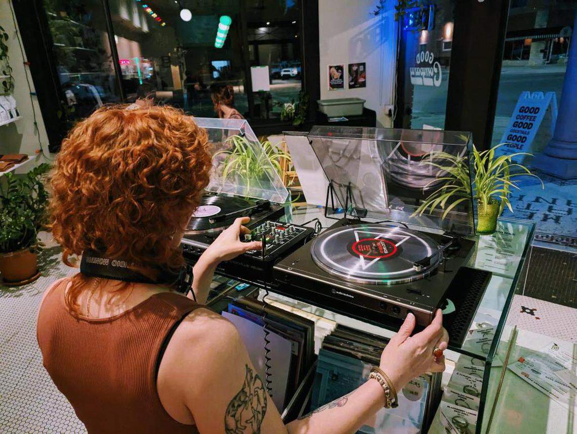 Sabrina Stone was a recent host of viny night at Good Company Taps & Spirits, the cocktail bar that in the evenings takes over the Pennant Coffee space at 930 W. Douglas.