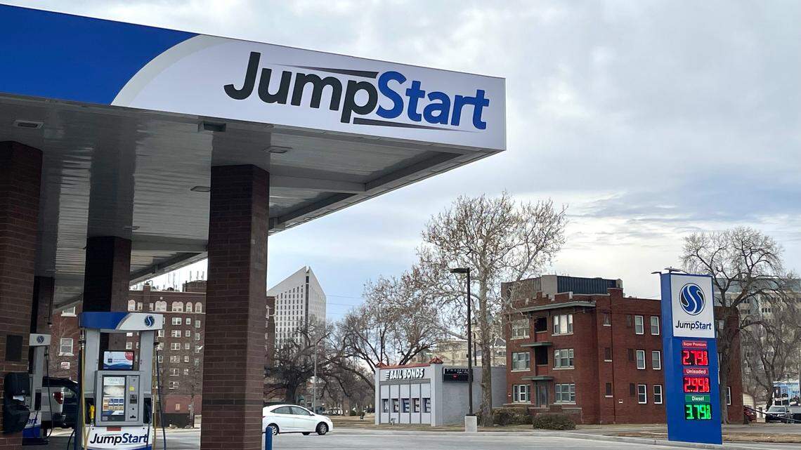 One person was taken to the hospital after being shot at the JumpStart gas station at the intersection of Broadway and Murdock early Sunday.