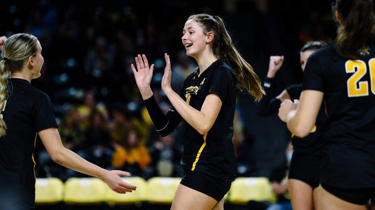 Wichita State sophomore Natalie Foster has blossomed with her confidence under volleyball coach Chris Lamb.