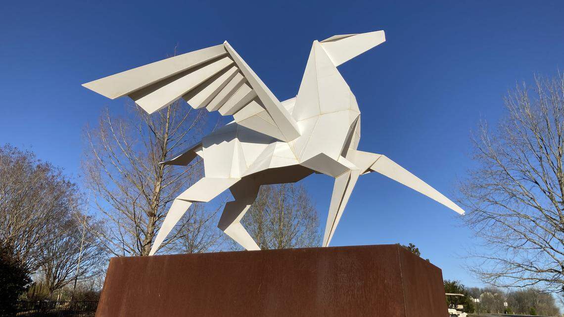 Large-scale origami sculptures are on display in Wichita. How, when to see them