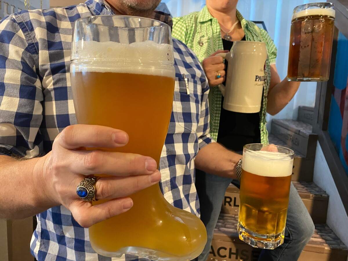 A boot full of beer from Prost will cure your Oktoberfest blues.