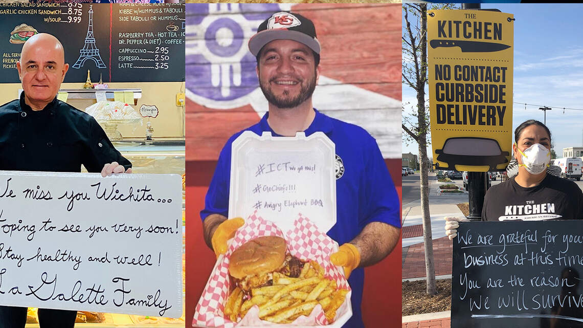 Wichita restaurant owners miss you, too, and they want you to see this message