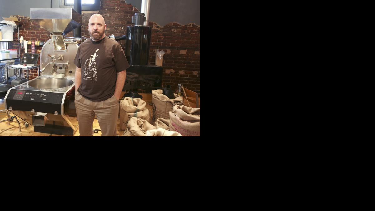 Andrew Gough, the owner of Reverie Coffee Roasters, has expanded the business since it opened a year ago.

