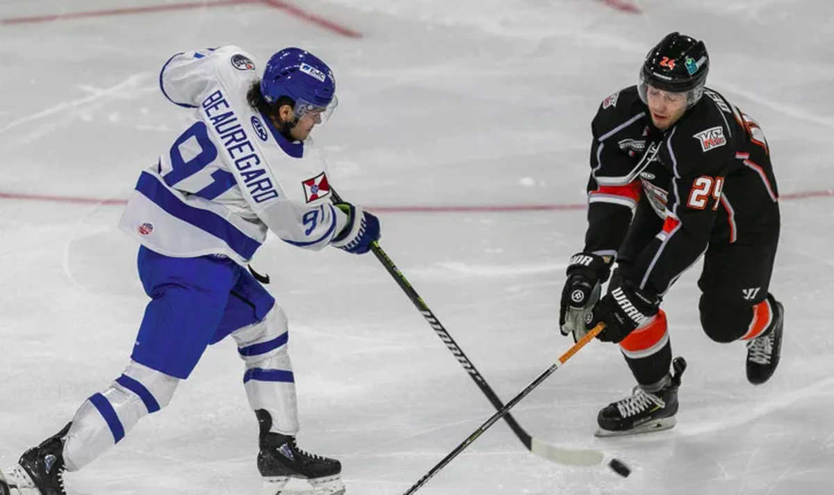 Anthony Beauregard leads the ECHL in points and assists this season, serving as the Wichita Thunder’s offensive playmaker.