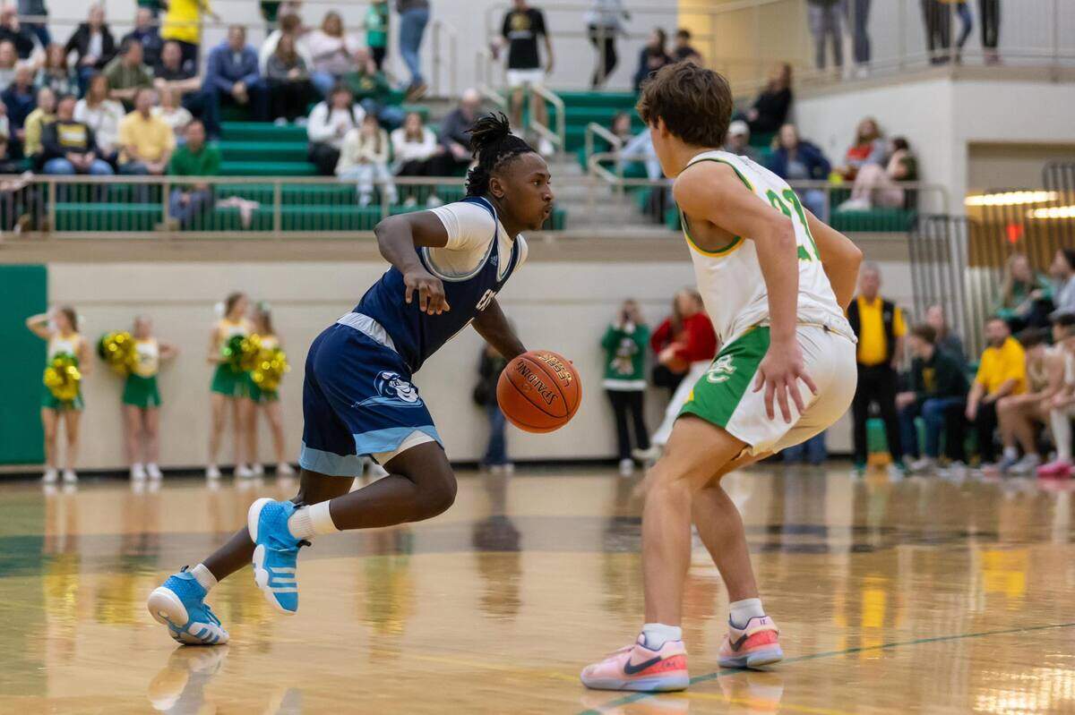 The East boys won 55-41 at Bishop Carroll on Friday to pick up the team’s first win of the season.