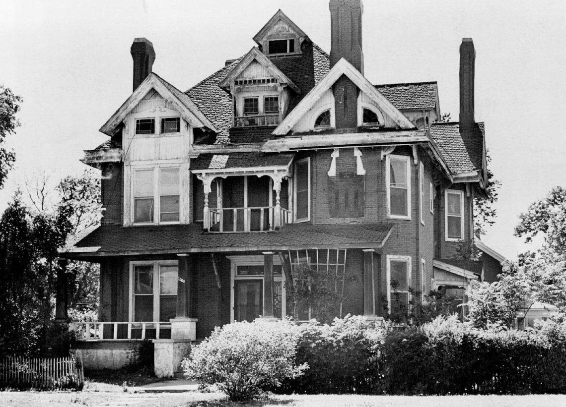 The Sternberg Mansion in 1975, when Wichita’s Urban Renewal Agency decided to save it.