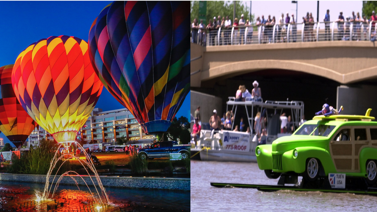 The top vote-getters were the launching of the hot air balloons and the antique bathtub races.